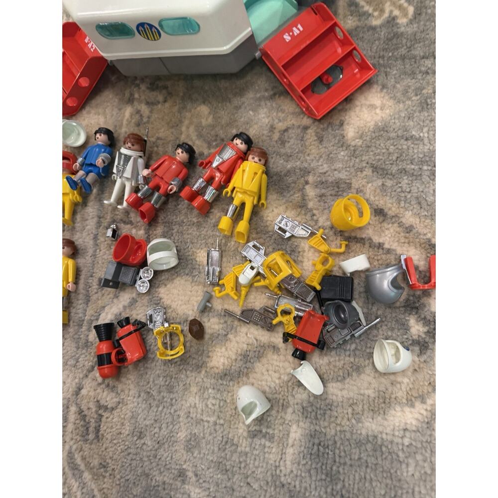1980 Playmobil Playmospace Spaceship Station Lot Figures Robot Accessories Rare. - Picture 2 of 11